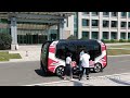 5g driverless minibuses start operation in qingdao china