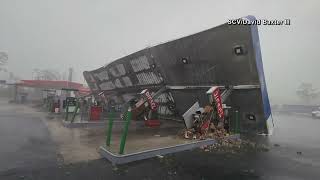 Hurricane Idalia causes major damage in Perry, Florida | RAW video
