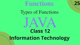 What is function and it's types || class 12th information Technology term 2 Saral Programming