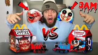 DO NOT ORDER CHOO CHOO CHARLES & CURSED THOMAS THE TRAIN HAPPY MEALS FROM MCDONALDS AT 3AM!! *SCARY*