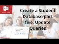This video explains how to create an Update query in Microsoft Access