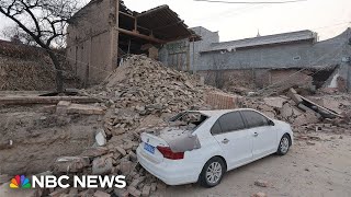 Rescue efforts underway in China after earthquake kills dozens