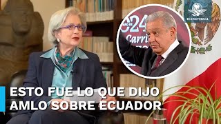 ¿Qué fue lo que dijo AMLO para que Ecuador declarara “persona non grata” a embajadora?