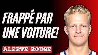 Canadiens: Emil Heineman frappé en traversant la rue!