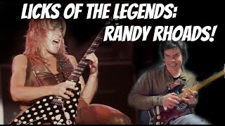 Licks Of The Legends - Randy Rhoads! Learn The Licks Of Ozzy's Guitar Genius