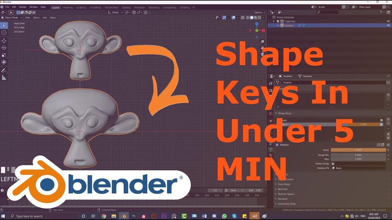 Learn Shape Keys In Under 5 Mins | Blender - YouTube