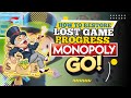 How to Restore Lost Game Progress in Monopoly Go (2024)