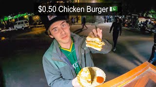 $0.50 Chicken Burger in Pakistan 🇵🇰