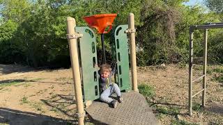 Robert Trying Out New Playground