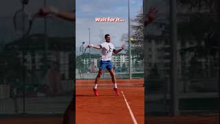 Watch Novak Djokovic nail incredible tweener shot in Monte Carlo practice #tennis