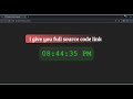 Digital clock with source code| Modern clock using html css javascript #cssanimation #digitalclock