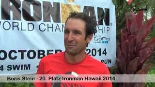 Ironman Hawaii 2014: Boris Stein (20. Platz) im Zielinterview