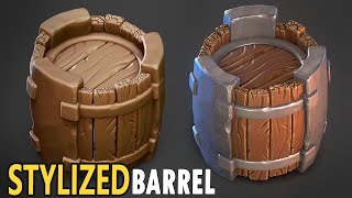 Stylized Barrel Tutorial Preview