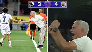 Jose Mourinho Wins 1st Game with Fenerbahce | vs Lugano | Champions League Qualifiers