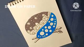 ZENTANGLE ART / EASY ZENTANGLE ART FOR BEGINNERS / ZENTANGLE IN SIMPLE WAY / DRAW ON PAPER