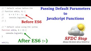 ES6 Default Parameters in JavaScript Functions | JavaScript Tutorial