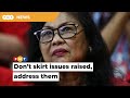 Rafidah poses six questions to govt, awaits answers
