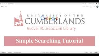 Simple Searching Tutorial