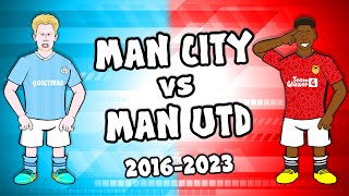 🔵MAN CITY vs MAN UTD🔴 2016-2023 Manchester Derby Goals Highlights