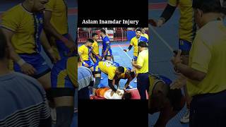 Aslam Inamdar injury 😔Big fighter #kabaddi #raigadkabaddionlykabaddi #short #kabadi