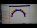 how to draw rainbow in python graphics | python tutorial | python turtle
