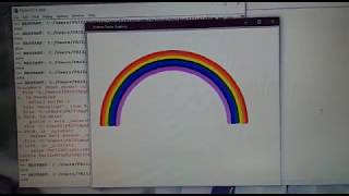how to draw rainbow in python graphics | python tutorial | python turtle