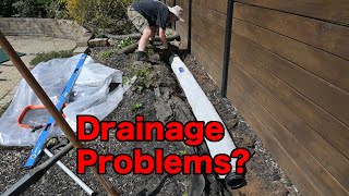 French Drain Install DIY for Pooling Water and Flooding Landscaping | NDS EZ Drainage Prefabricated