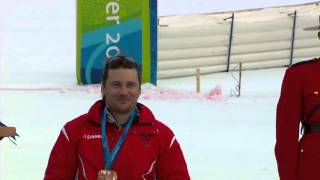 Super combined medals ceremony - Alpine skiing - Vancouver 2010 Winter Paralympics