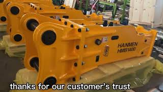 5 piece hanmen sb81 20ton box type hydraulic breaker