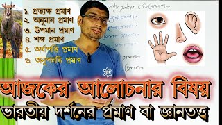 INDIAN PHILOSOPHY  ভারতীয় দর্শন  প্রমাণ  দর্শন  প্রত্যক্ষ  অনুমান  উপমান  শব্দ #university #college