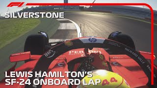 Lewis Hamilton on Ferrari SF-24 Onboard Around Silverstone | Assetto Corsa