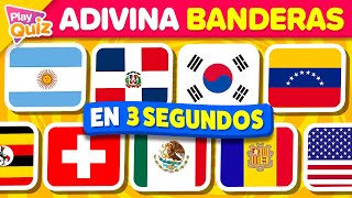 Adivina 100 Banderas en 3 Segundos 🌎🤔⏰ | Play Quiz de Países - Cultura General -