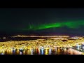 aurora time lapse over tromsø