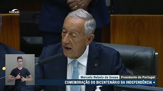 Em celebração do Bicentenário da Independência, presidente de Portugal destaca orgulho pelo Brasil