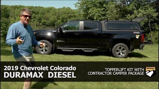 2019 Chevy Colorado TopperLift | Contractor Camper Package | Power Lift Truck Topper | Truck Camper