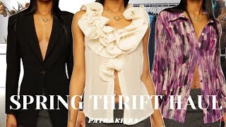 Spring Thrift Try On Haul | Armani Blazer, Issey Miyake Inspired Jacket