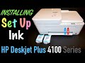 Installing Setup Ink Cartridges in HP DeskJet Plus 4100 All-In-One Printer, Review !!