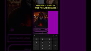 CARA MENGEMBALIKAN AKUN FREE FIRE HILANG/DI4JAK ORANG #shorts