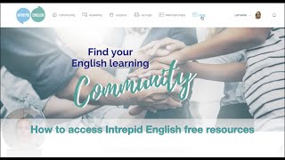 How to access Intrepid English free resources