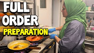 Preparing A Full order at my Bangla Restaurant | Hijabi Chef