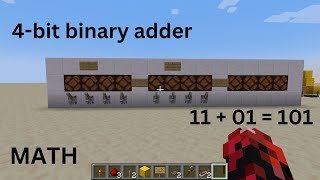 How to make a 4-bit adder in Minecraft