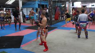 George ketserov training at singpatong sitnumnoi muay thai gym