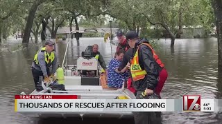 Thousands of rescues in Florida after flooding from Hurricane Ian