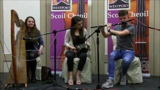 Alannah Thornburgh, Aisling Lyons and Karl Doherty at Westport Scoil Cheoil Tutor Concert 2016