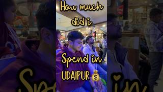 How much i *spent* in Udaipur💰😳 #neet #mbbs #neet2025 #travel #motivation #trending