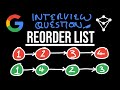 Google Coding Interview Question - Reorder List - LeetCode 143
