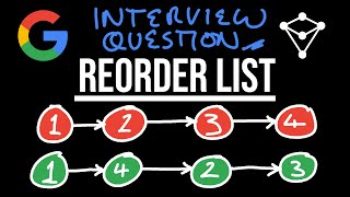 Google Coding Interview Question - Reorder List - LeetCode 143