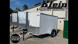 Rock Solid Cargo 5x8 Enclosed Cargo Trailer. Klein Quality Trailers.