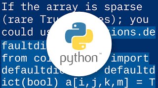 Good way to make a multi dimensional array without numpy