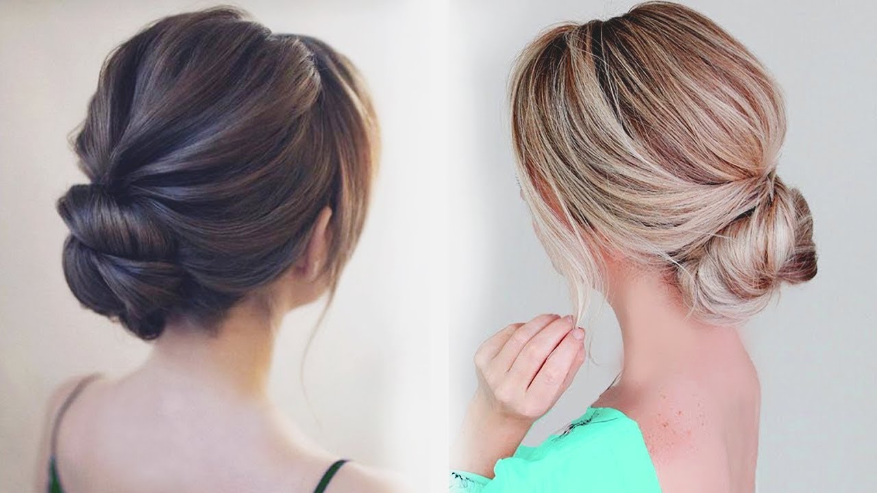 How To Chignon Hairstyle Easy Bun Hairstyle 2019 Youtube